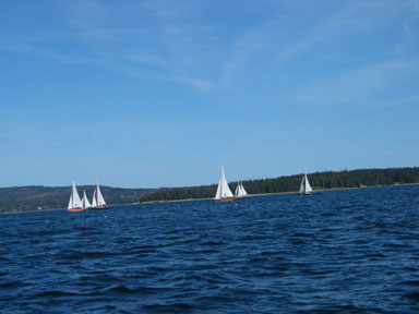 Sailing off Mount Desert Island